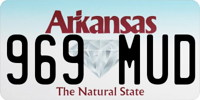 AR license plate 969MUD