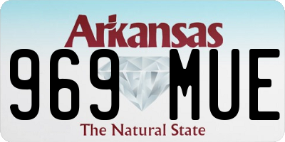 AR license plate 969MUE
