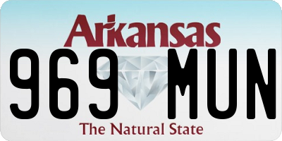 AR license plate 969MUN