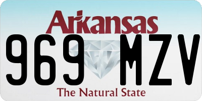 AR license plate 969MZV
