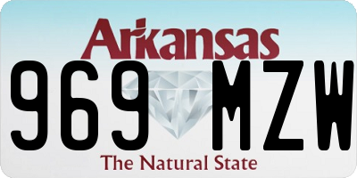 AR license plate 969MZW