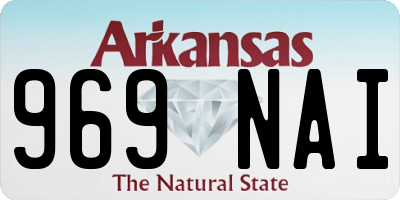AR license plate 969NAI