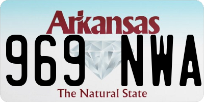 AR license plate 969NWA