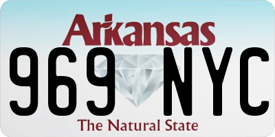 AR license plate 969NYC