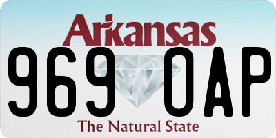 AR license plate 969OAP