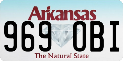 AR license plate 969OBI
