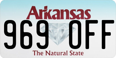 AR license plate 969OFF