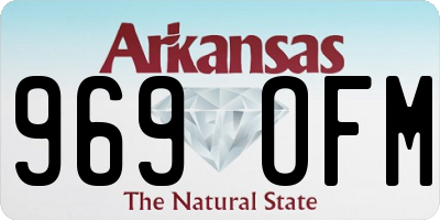 AR license plate 969OFM
