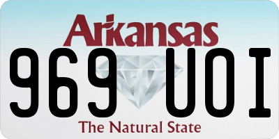 AR license plate 969UOI