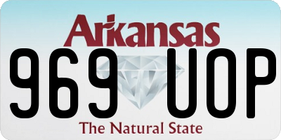 AR license plate 969UOP