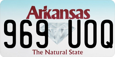 AR license plate 969UOQ