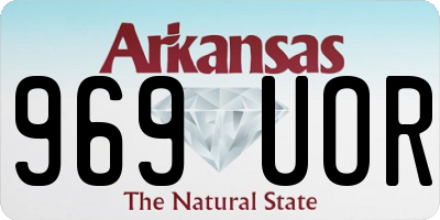 AR license plate 969UOR