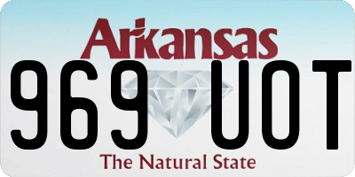 AR license plate 969UOT