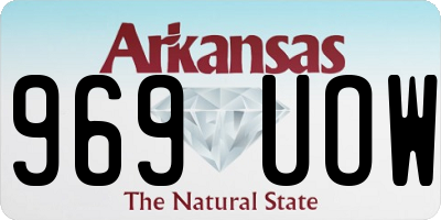 AR license plate 969UOW