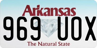 AR license plate 969UOX