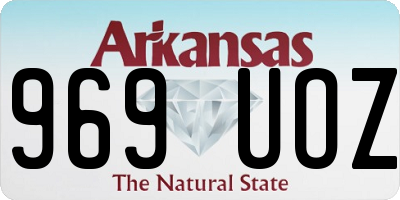 AR license plate 969UOZ