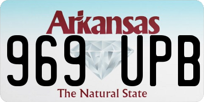 AR license plate 969UPB