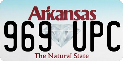 AR license plate 969UPC