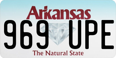 AR license plate 969UPE