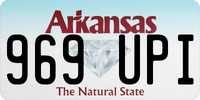 AR license plate 969UPI