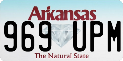 AR license plate 969UPM