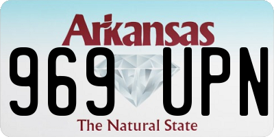 AR license plate 969UPN