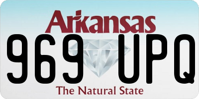 AR license plate 969UPQ