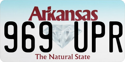 AR license plate 969UPR