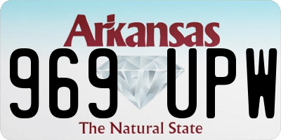 AR license plate 969UPW