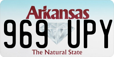 AR license plate 969UPY