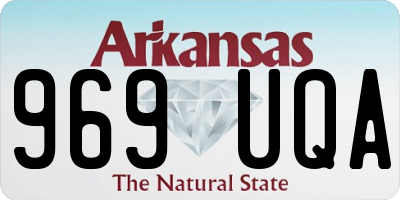 AR license plate 969UQA
