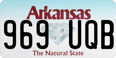 AR license plate 969UQB