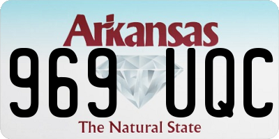 AR license plate 969UQC