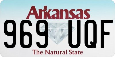 AR license plate 969UQF