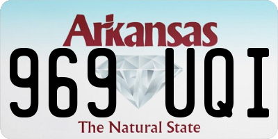 AR license plate 969UQI