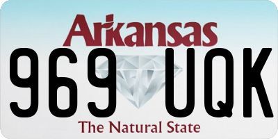 AR license plate 969UQK