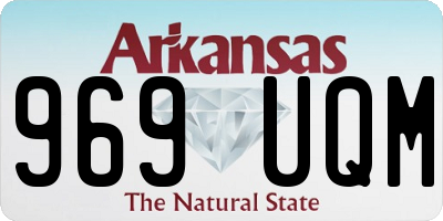 AR license plate 969UQM