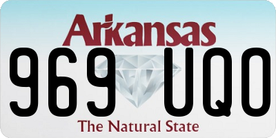 AR license plate 969UQO