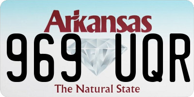 AR license plate 969UQR
