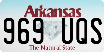 AR license plate 969UQS