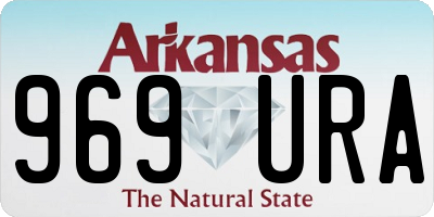 AR license plate 969URA