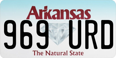 AR license plate 969URD