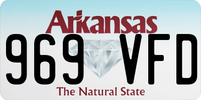 AR license plate 969VFD