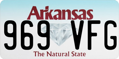 AR license plate 969VFG