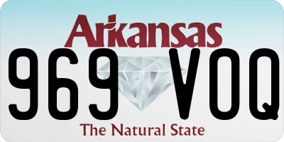 AR license plate 969VOQ
