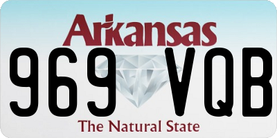 AR license plate 969VQB
