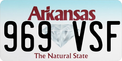 AR license plate 969VSF