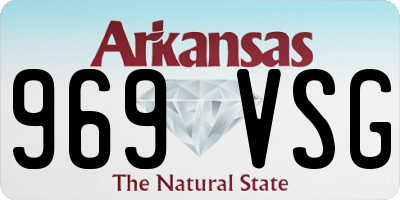 AR license plate 969VSG