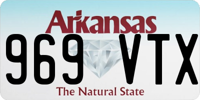 AR license plate 969VTX