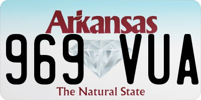 AR license plate 969VUA